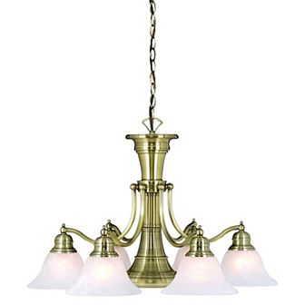 Standford 6L Chandelier Fixture with Down Light and Switch