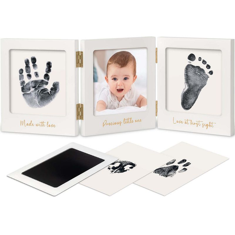 KeaBabies | Baby Handprint & Footprint Keepsake Solo Frame, Hunter Green | Maisonette