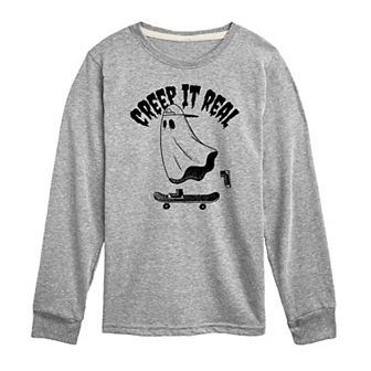 Boys 8-20 Creep It Real Long Sleeve Graphic Tee