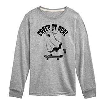 Boys 8-20 Creep It Real Long Sleeve Graphic Tee