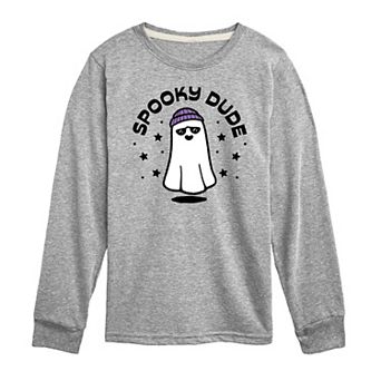 Boys 8-20 Spooky Dude Long Sleeve Graphic Tee