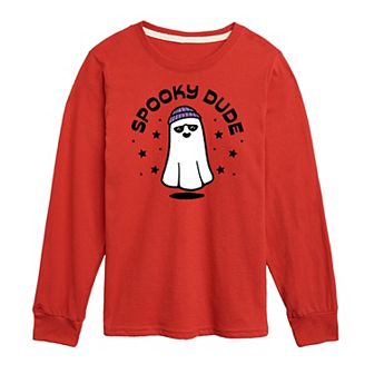 Boys 8-20 Spooky Dude Long Sleeve Graphic Tee