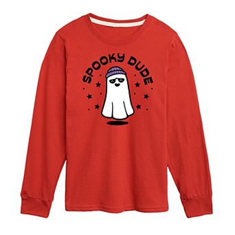 Boys 8-20 Spooky Dude Long Sleeve Graphic Tee