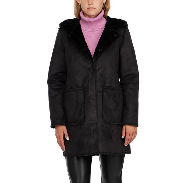 Women's Ellen Tracy Lightweight Reversible Faux-Shearling Jacket