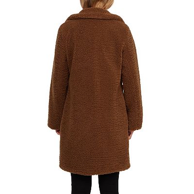 Women s Ellen Tracy Midweight Cozy Teddy Coat