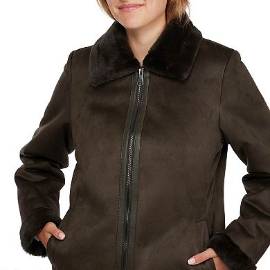 Women's Ellen Tracy Faux-Shearling Jacket