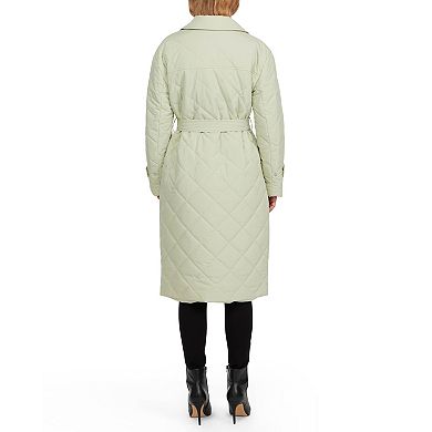 Women's Ellen Tracy Novelty Padded Trench Jacket