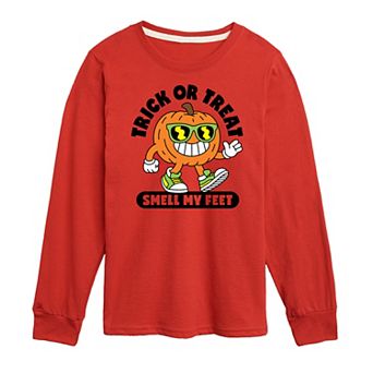 Boys 8-20 Trick Or Treat Long Sleeve Graphic Tee