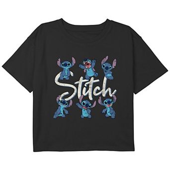 Disney's Lilo & Stitch Poses Girls 7-16 Cropped Graphic Tee