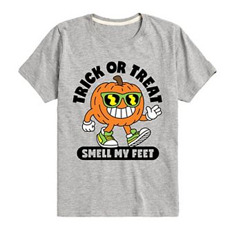 Boys 8-20 Trick Or Treat Smell My Feet Graphic Tee