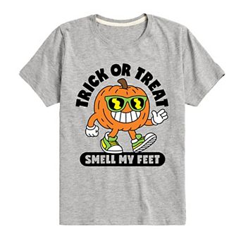 Boys 8-20 Trick Or Treat Smell My Feet Graphic Tee