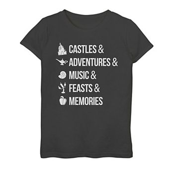 Disney Princes Plus Size Iconic White Font Graphic Tee