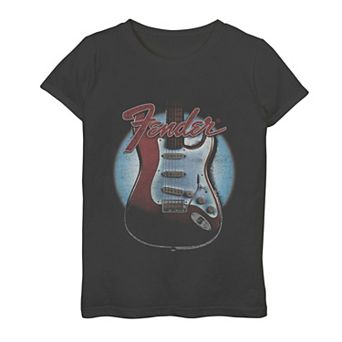 Plus Size Fender Stratocaster In The Spotlight Logo Graphic Tee