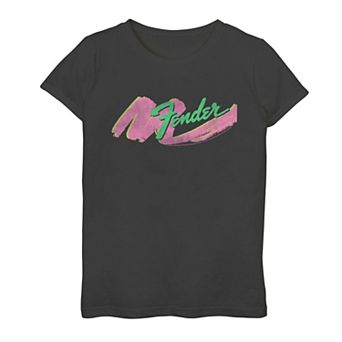 Plus Size Fender Neon Smear Graphic Tee