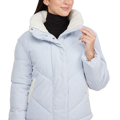 Juniors' Hurley Fairsky Quilted Corduroy Puffer Jacket