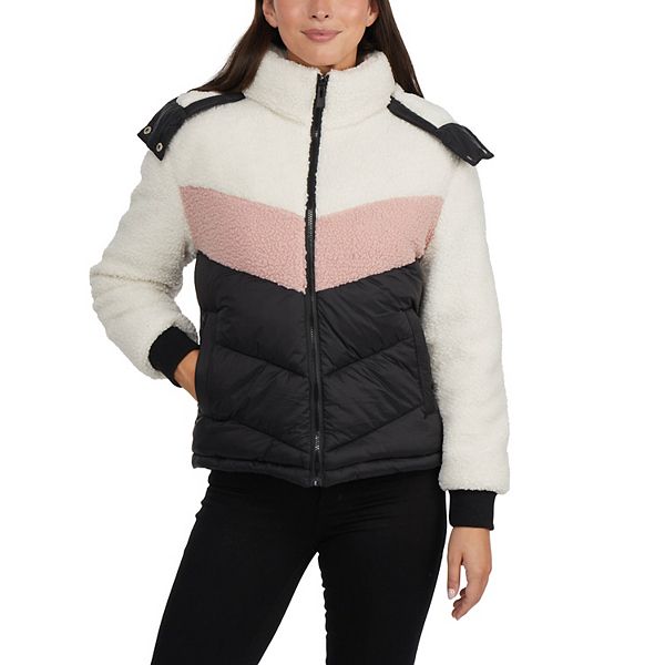 Juniors' Hurley Nellis Mixed Media Jacket