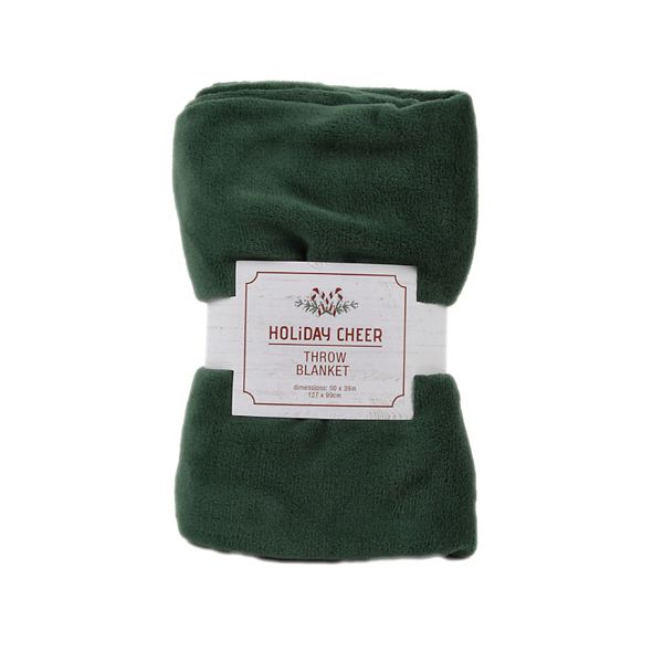 Green Plush Throw