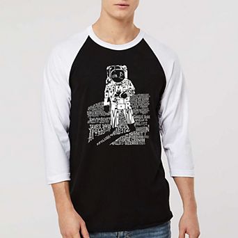 ASTRONAUT - Men's Raglan Baseball Word Art T-shirt
