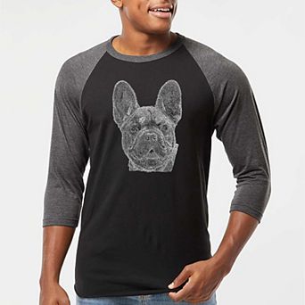French Bulldog - Men's Raglan Baseball Word Art T-shirt