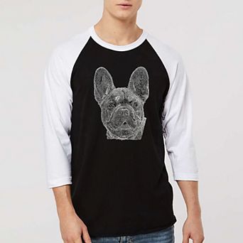 French Bulldog - Men's Raglan Baseball Word Art T-shirt