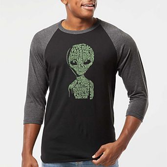 Alien - Men's Raglan Baseball Word Art T-shirt