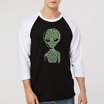 Alien - Men's Raglan Baseball Word Art T-shirt