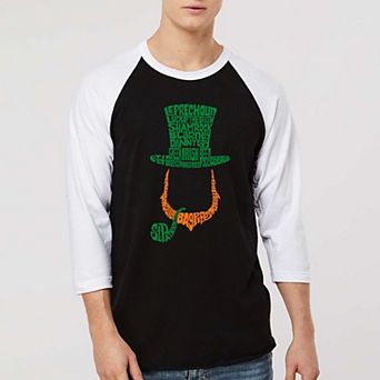 Leprechaun - Men's Raglan Baseball Word Art T-shirt