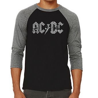 ACDC - Men's Raglan Baseball Word Art T-shirt