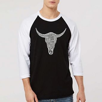 COUNTRY MUSIC'S ALL TIME HITS - Men's Raglan Baseball Word Art T-shirt