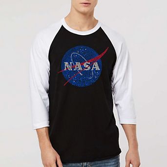 NASA's Most Notable Missions - Men's Raglan Baseball Word Art T-shirt