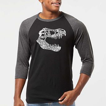 TREX - Men's Raglan Baseball Word Art T-shirt