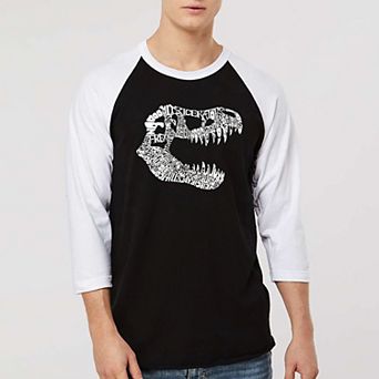 TREX - Men's Raglan Baseball Word Art T-shirt