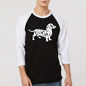 Dachshund - Men's Raglan Baseball Word Art T-shirt
