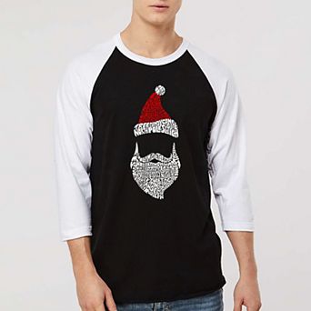 Santa Claus - Men's Raglan Baseball Word Art T-shirt