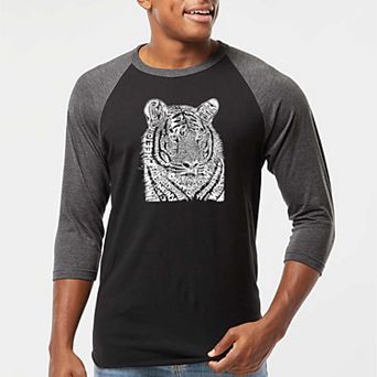 Big Cats - Men's Raglan Baseball Word Art T-shirt
