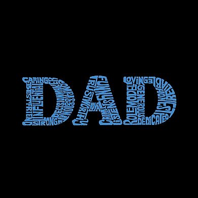 Dad - Men's Raglan Baseball Word Art T-shirt