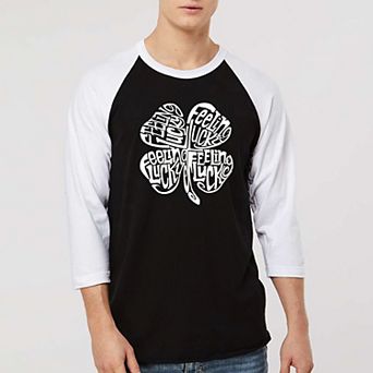 Feeling Lucky - Men's Raglan Baseball Word Art T-shirt