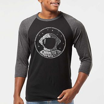 I Need My Space Astronaut - Men's Raglan Baseball Word Art T-shirt