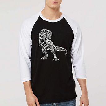 Dino Pics - Men's Raglan Baseball Word Art T-shirt