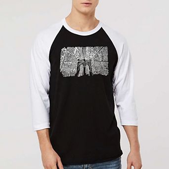 Brooklyn Bridge - Men's Raglan Baseball Word Art T-shirt