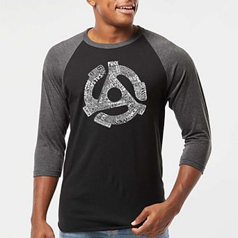 Record Adapter - Men's Raglan Baseball Word Art T-shirt