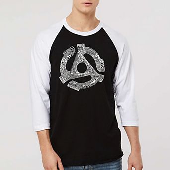 Record Adapter - Men's Raglan Baseball Word Art T-shirt