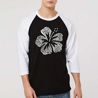 Mahalo - Men's Raglan Baseball Word Art T-shirt