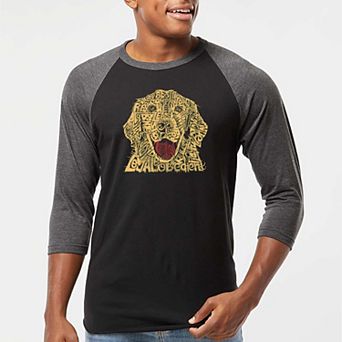 Dog - Men's Raglan Baseball Word Art T-shirt