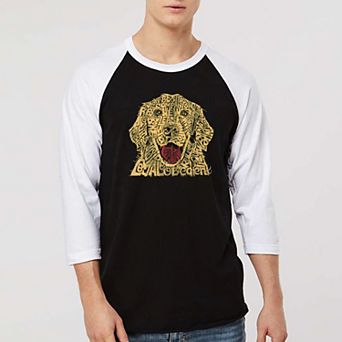Dog - Men's Raglan Baseball Word Art T-shirt