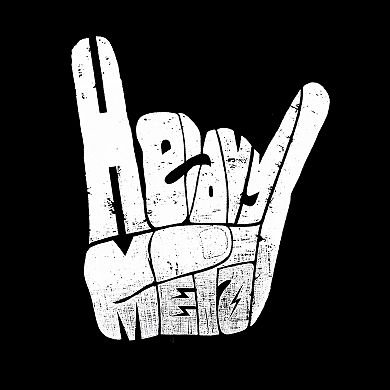 Heavy Metal - Men's Raglan Baseball Word Art T-shirt