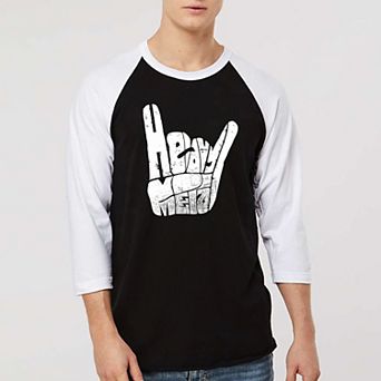 Heavy Metal - Men's Raglan Baseball Word Art T-shirt