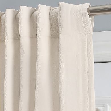 Chevron Unlined Rod Pocket W/back Tabs Panel Curtain
