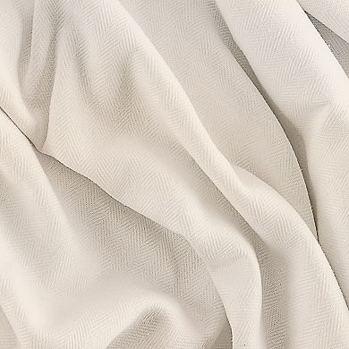 Chevron Unlined Rod Pocket W/back Tabs Panel Curtain