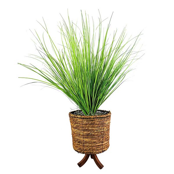 Artificial Deluxe Grass in Tripod Stand Floor Decor
